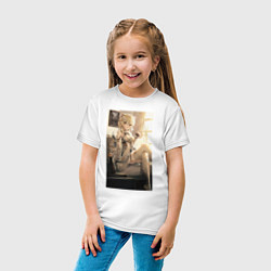 Футболка хлопковая детская Lumine fan art, цвет: белый — фото 2