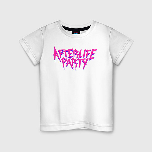 Детская футболка Afterlife Party / Белый – фото 1