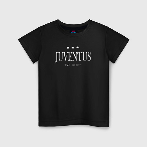 Детская футболка Juventus Tee est 1897 2021 / Черный – фото 1