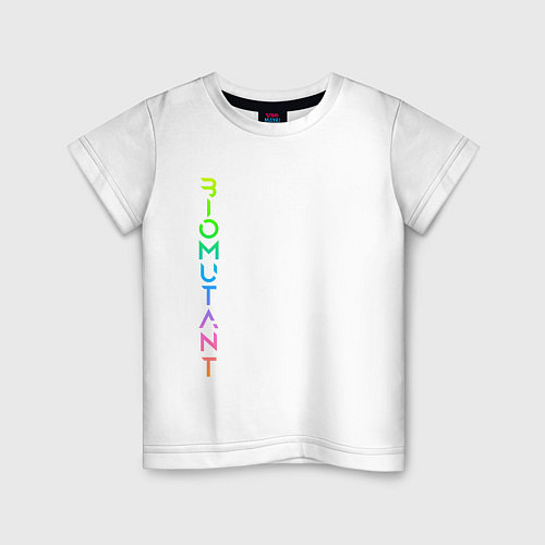 Детская футболка BIOMUTANT COLOR LOGO БИОМУТАНТ ЛОГО Z / Белый – фото 1