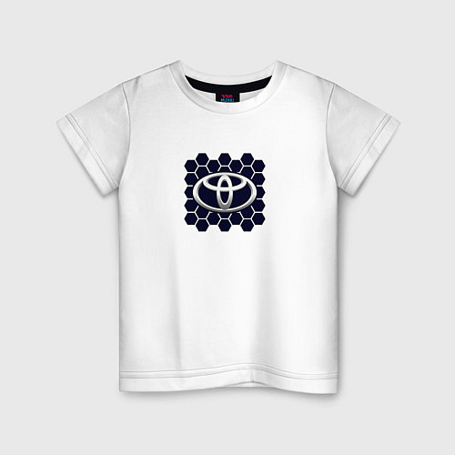 Детская футболка Toyota - Honeycomb / Белый – фото 1