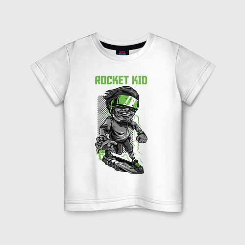 Детская футболка Rocket kid / Белый – фото 1