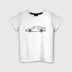 Детская футболка Porsche 911 Tubro S