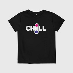 Футболка хлопковая детская Chill, цвет: черный