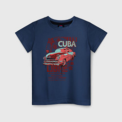 Футболка хлопковая детская Cuba Libre, цвет: тёмно-синий