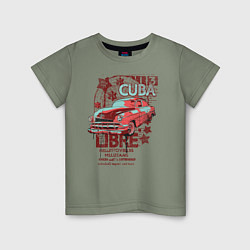 Футболка хлопковая детская Cuba Libre, цвет: авокадо