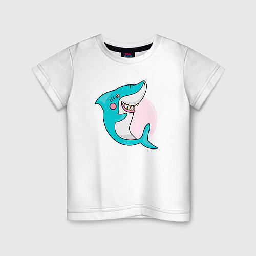 Детская футболка Акула / Белый – фото 1