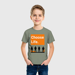 Футболка хлопковая детская Choose Life, цвет: авокадо — фото 2