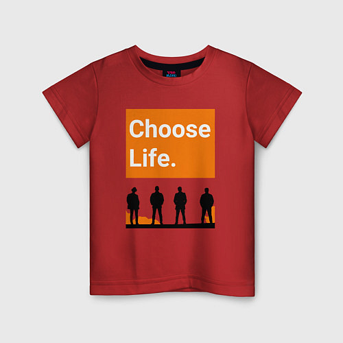 Детская футболка Choose Life / Красный – фото 1