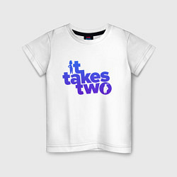 Футболка хлопковая детская It Takes Two, цвет: белый