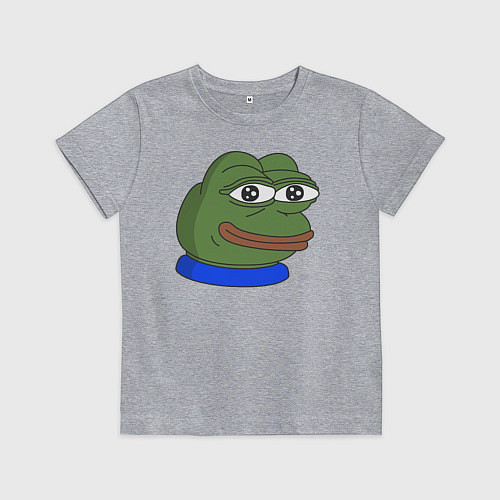 Детская футболка Лягушонок Пепе / Меланж – фото 1