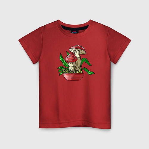 Детская футболка Мой гриб / Красный – фото 1