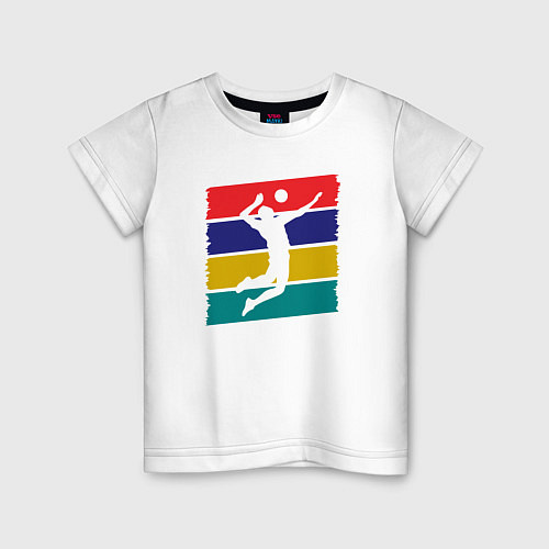 Детская футболка Color Volley / Белый – фото 1