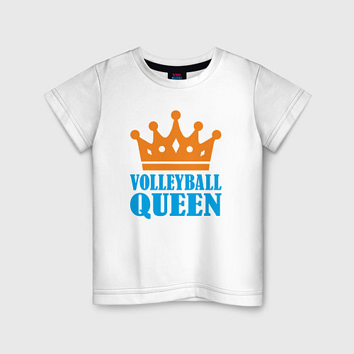 Детская футболка Королева Волейбола / Белый – фото 1