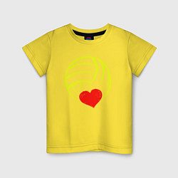 Детская футболка Volleyball Heart
