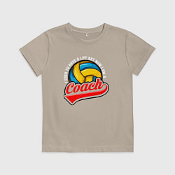 Детская футболка Волейбол - Тренер