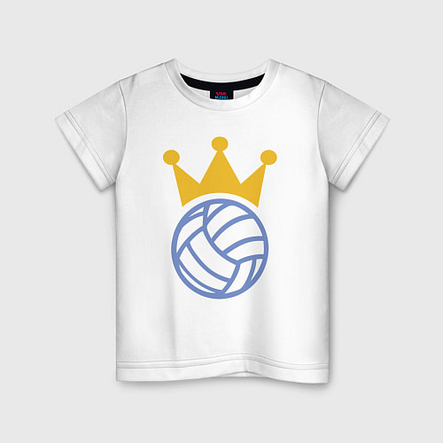 Детская футболка Volleyball King / Белый – фото 1