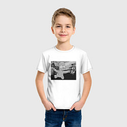 Футболка хлопковая детская Simpsons x Nirvana, цвет: белый — фото 2