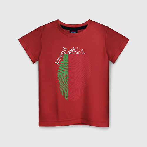 Детская футболка Беларусь - Отпечаток / Красный – фото 1