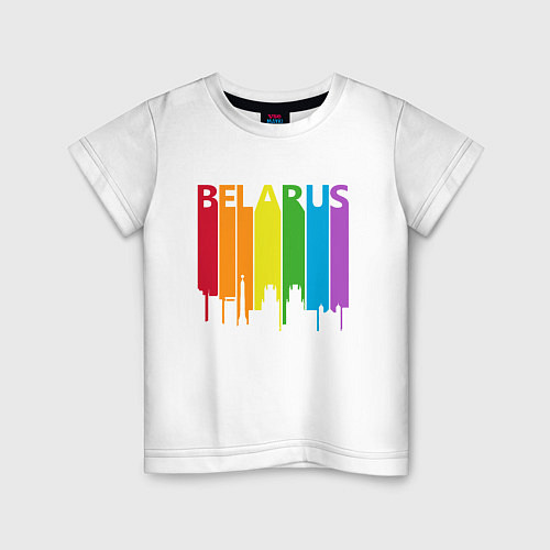 Детская футболка Belarus Color / Белый – фото 1