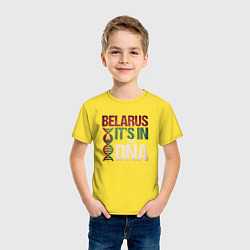 Футболка хлопковая детская ДНК - Беларусь, цвет: желтый — фото 2