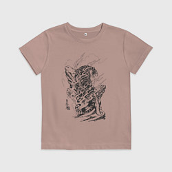 Детская футболка Тигр тату
