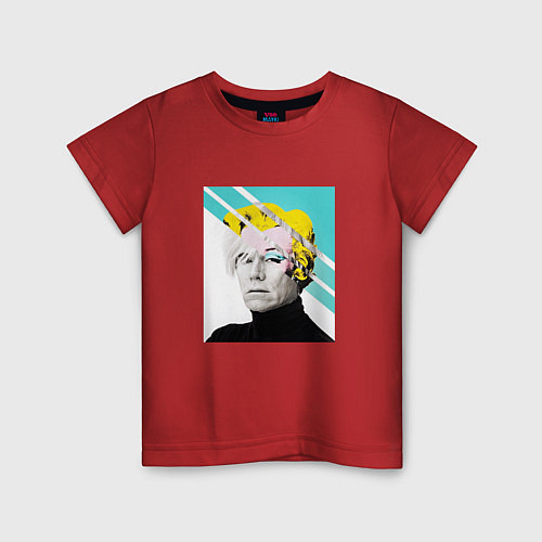 Детская футболка Энди Уорхол Andy Warhol / Красный – фото 1