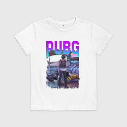 Детская футболка PUBG NEON ПУБГ НЕОН Z