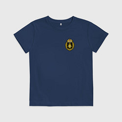 Футболка хлопковая детская Тихоокеанский флот ВМФ России, цвет: тёмно-синий