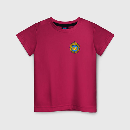 Детская футболка Большая эмблема ВДВ / Маджента – фото 1