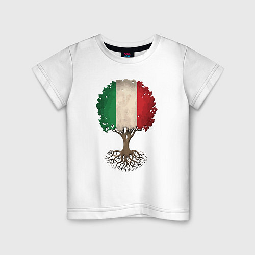 Детская футболка Italy Tree / Белый – фото 1