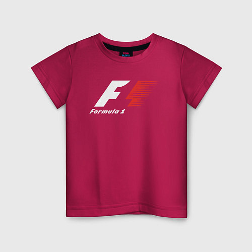 Детская футболка Formula 1 / Маджента – фото 1