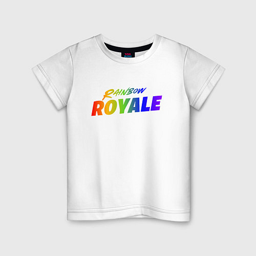 Детская футболка Rainbow Royale / Белый – фото 1