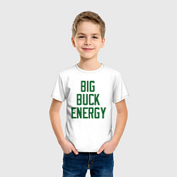 Футболка хлопковая детская Big Buck Energy, цвет: белый — фото 2