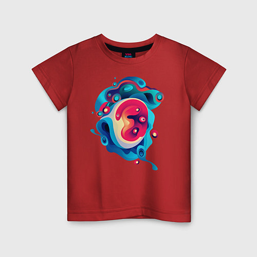 Детская футболка Зарождение жизни / Красный – фото 1