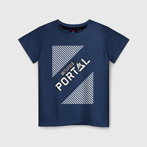 Детская футболка Battlefield Portal - Stripes / Тёмно-синий – фото 1