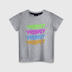 Футболка хлопковая детская The Prodigy, цвет: меланж