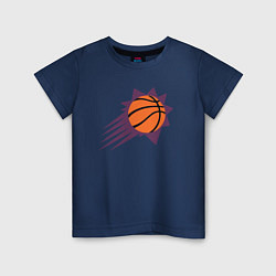 Футболка хлопковая детская Suns Basket, цвет: тёмно-синий