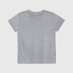Футболка хлопковая детская Анна Корона на спине, цвет: меланж