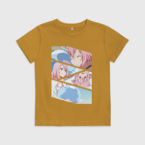 Детская футболка ШУНА, Shuna / Горчичный – фото 1