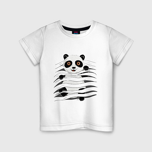 Детская футболка МАЛЫШ ПАНДА / Белый – фото 1