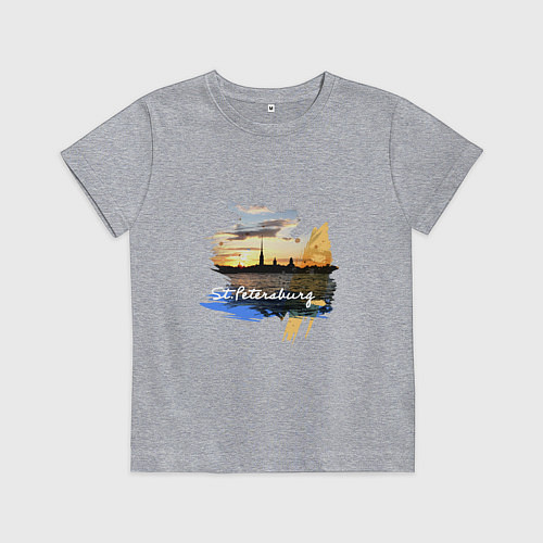 Детская футболка Travel Санк-Петербург / Меланж – фото 1