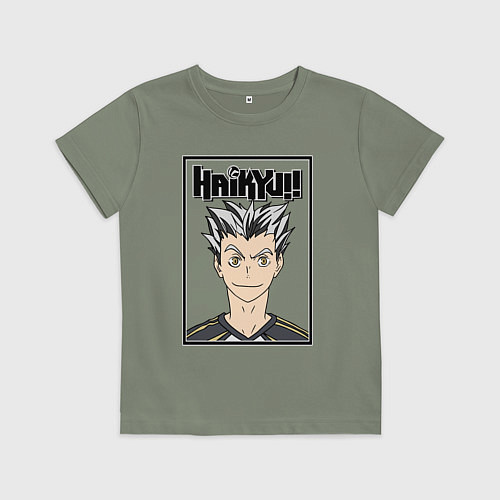 Детская футболка Котаро Бокуто Haikyuu!! / Авокадо – фото 1