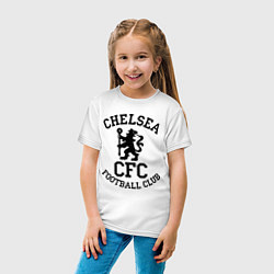 Футболка хлопковая детская Chelsea CFC, цвет: белый — фото 2