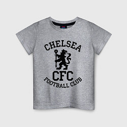 Футболка хлопковая детская Chelsea CFC, цвет: меланж