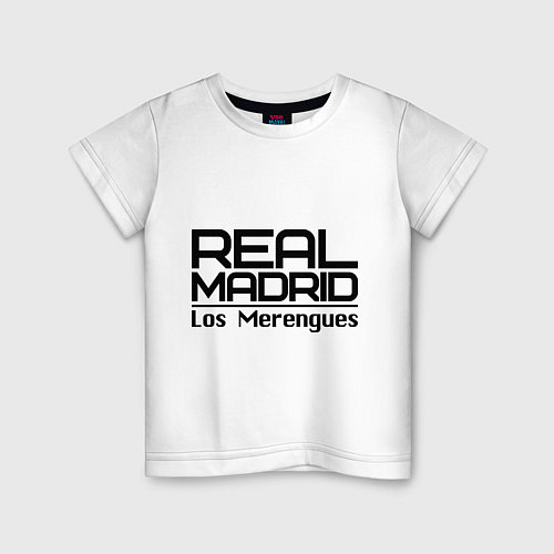 Детская футболка Real Madrid: Los Merengues / Белый – фото 1