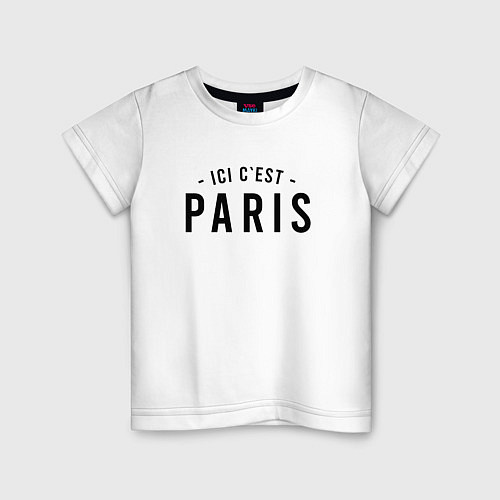 Детская футболка ICI C EST PARIS / Белый – фото 1