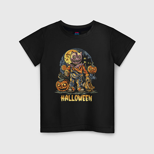 Детская футболка Halloween / Черный – фото 1