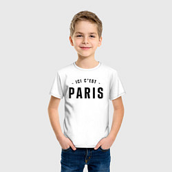 Футболка хлопковая детская ICI CEST PARIS МЕССИ, цвет: белый — фото 2