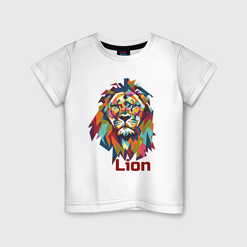 Детская футболка Lion / Белый – фото 1